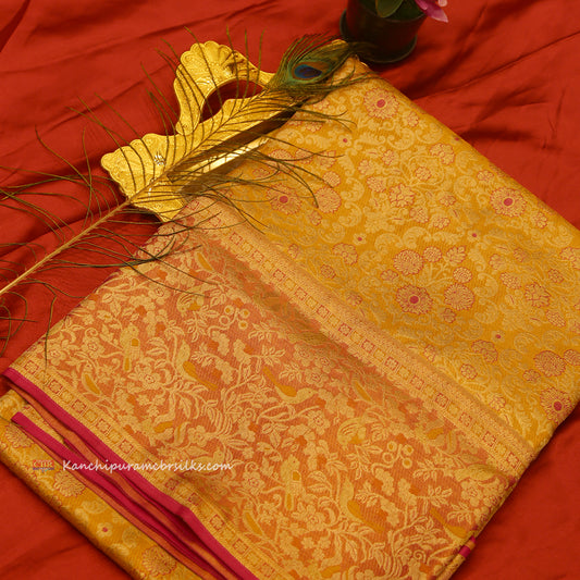 KANCHI GOLD PINK SAREE