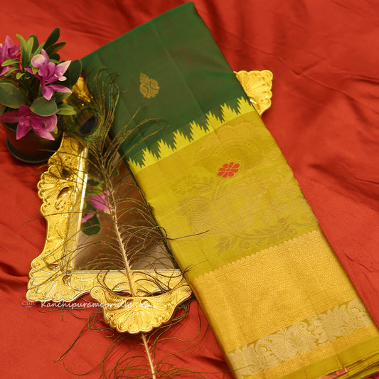KANCHI LEAF GREEN SAREE