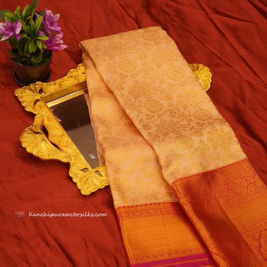 KANCHI CREAM GOLD SAREE