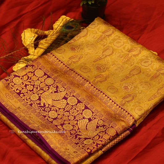 KANCHI SUNSHINE GOLD SAREE