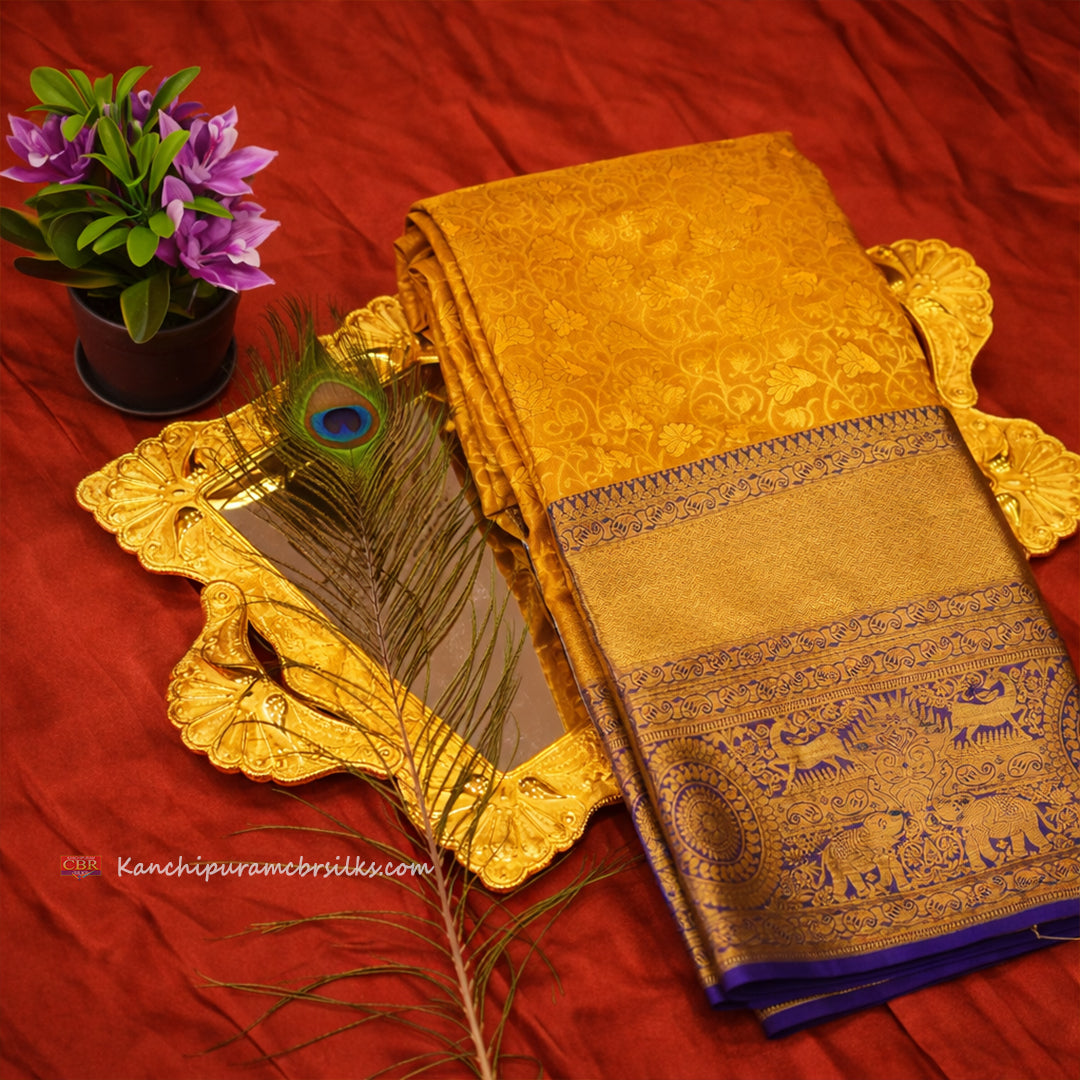 KANCHI MENTHI GREEN SAREE