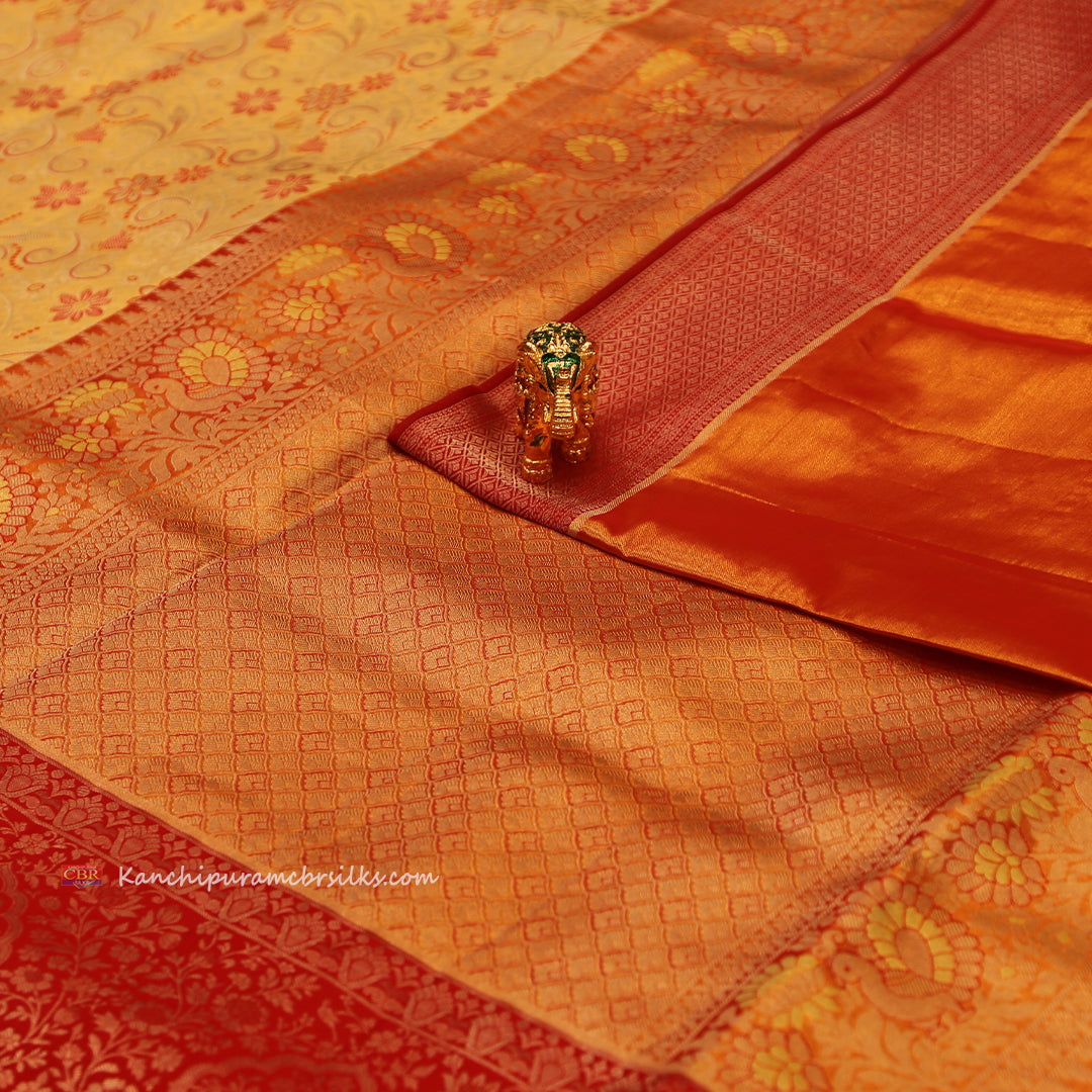 KANCHI LIGHT GOLD SAREE