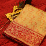 KANCHI PISTA GREEN SAREE