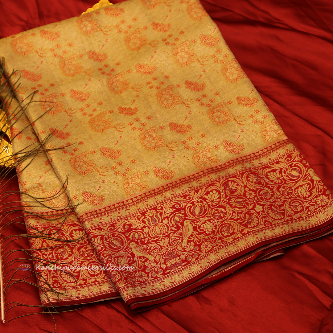 KANCHI PISTA GREEN SAREE