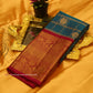KANCHI TEAL BLUE SAREE