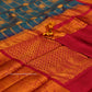 KANCHI TEAL BLUE SAREE