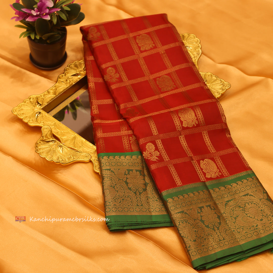 KANCHI RED SAREE