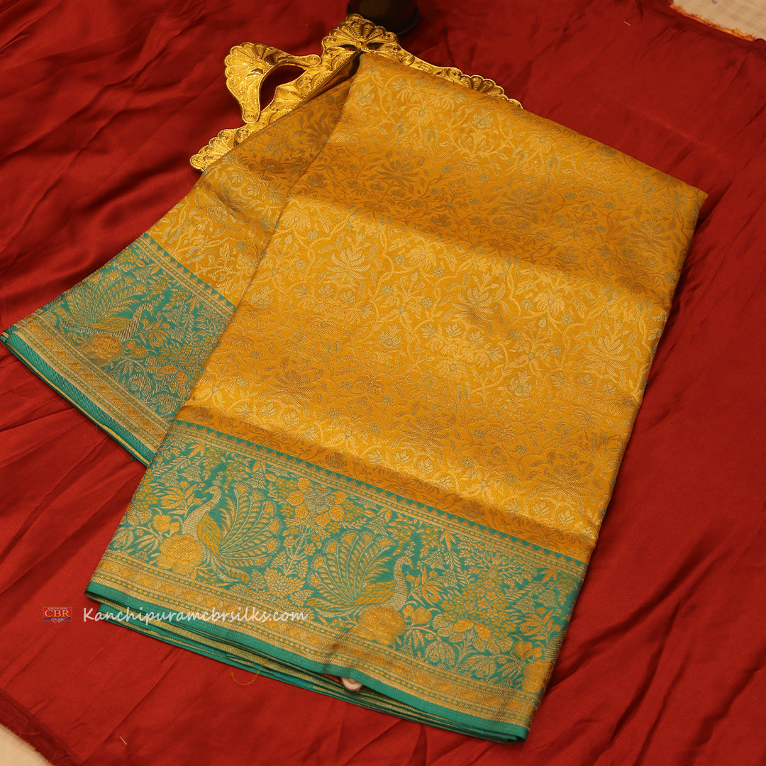 KANCHI MELON YELLOW GOLD SAREE