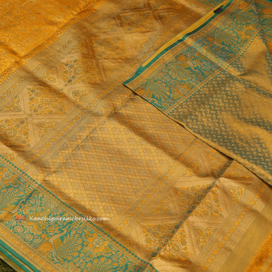 KANCHI MELON YELLOW GOLD SAREE