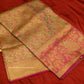 KANCHI MINT BLUE GOLD SAREE