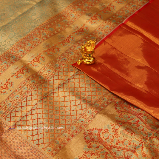 KANCHI AQUA BLUE SAREE