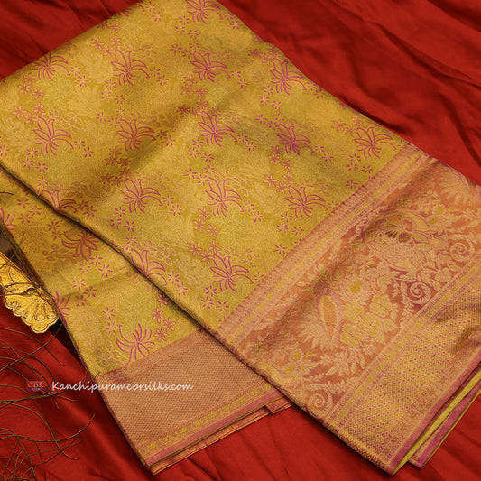 KANCHI GRASS GREEN SAREE