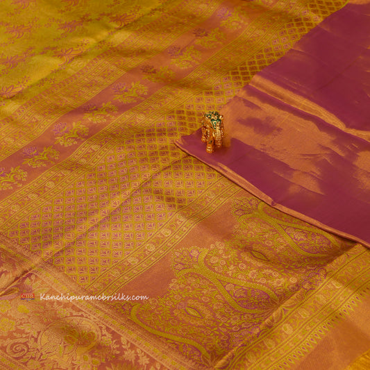 KANCHI GRASS GREEN SAREE