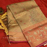 KANCHI PESTAL GREEN GOLD SAREE