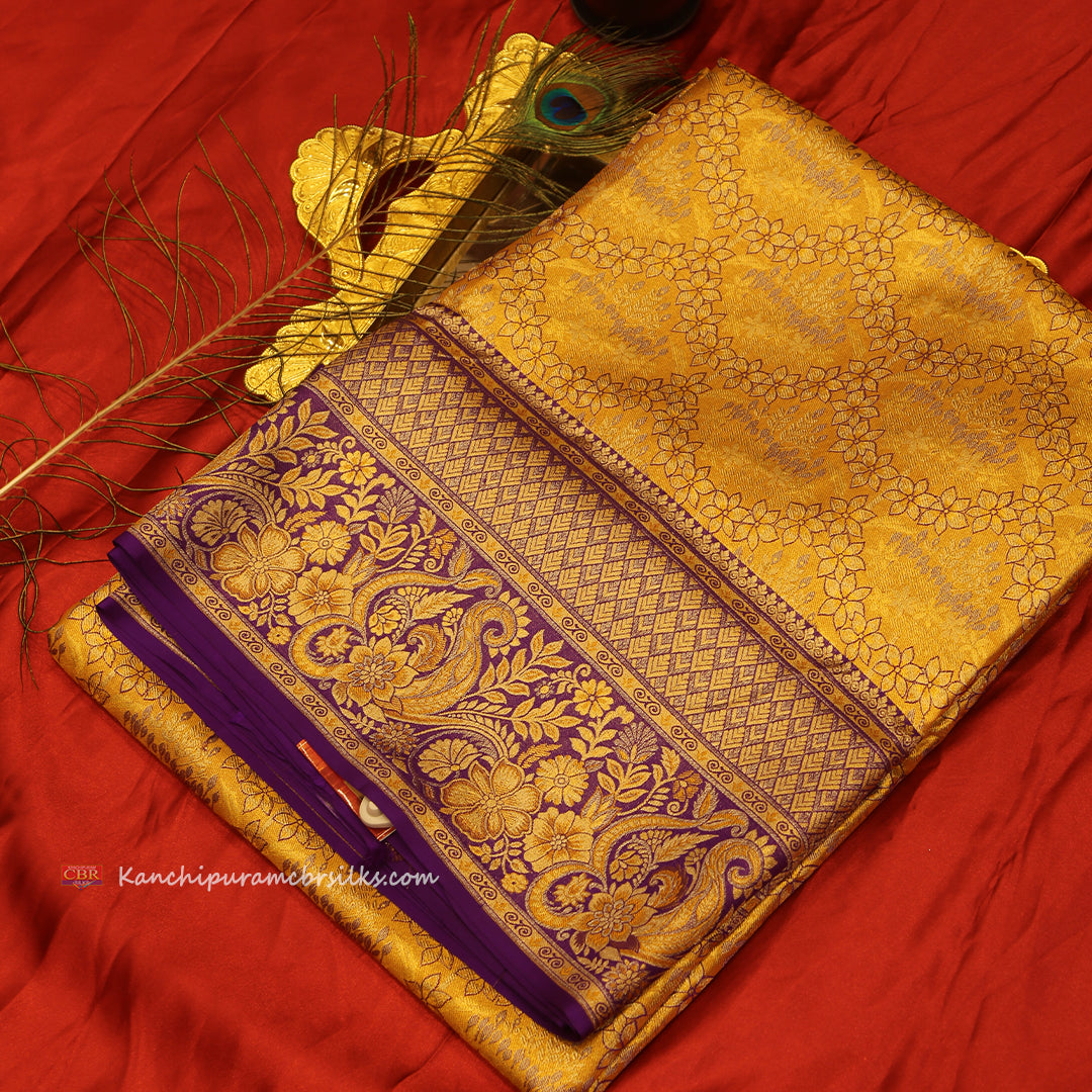 KANCHI YELLOW GOLD SAREE