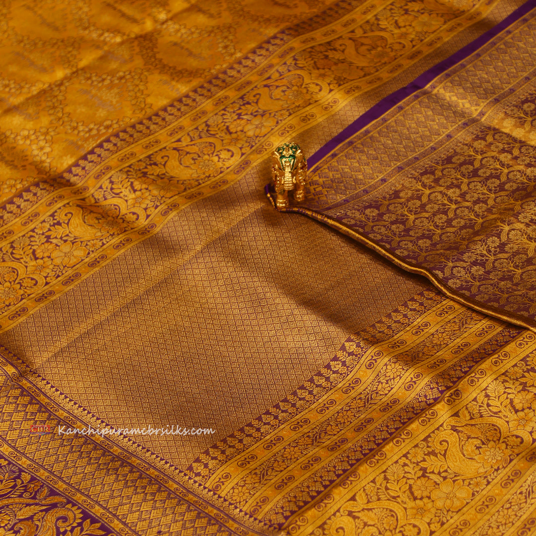 KANCHI YELLOW GOLD SAREE