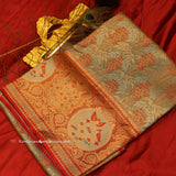 KANCHI PESTAL GREEN SAREE