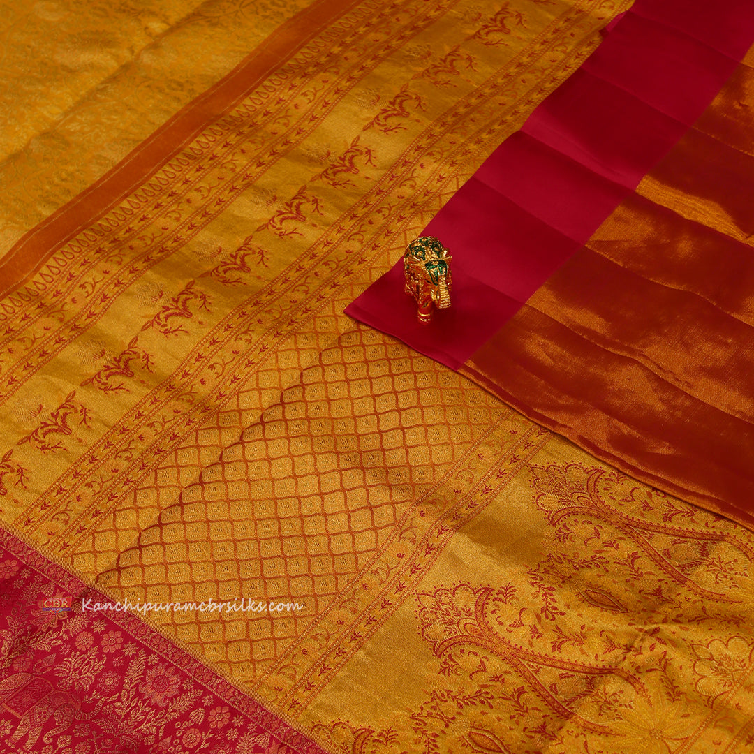 KANCHI GOLD PINK SAREE