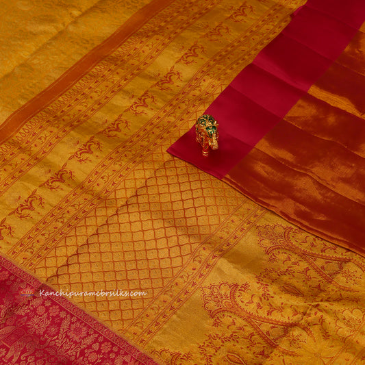KANCHI GOLD PINK SAREE