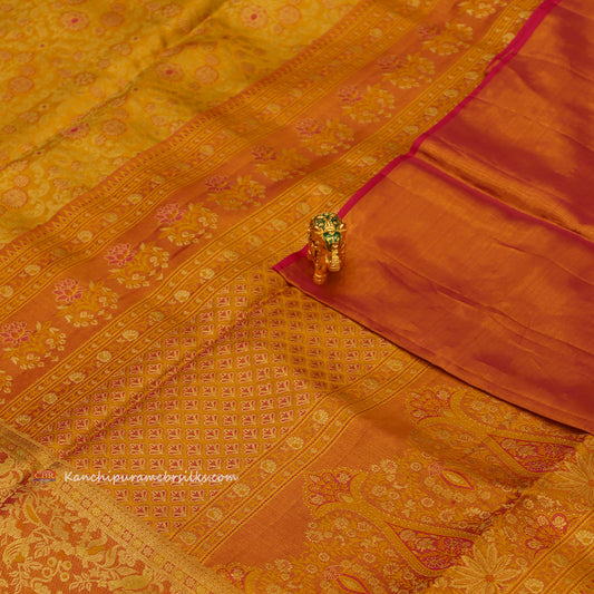 KANCHI GOLD PINK SAREE