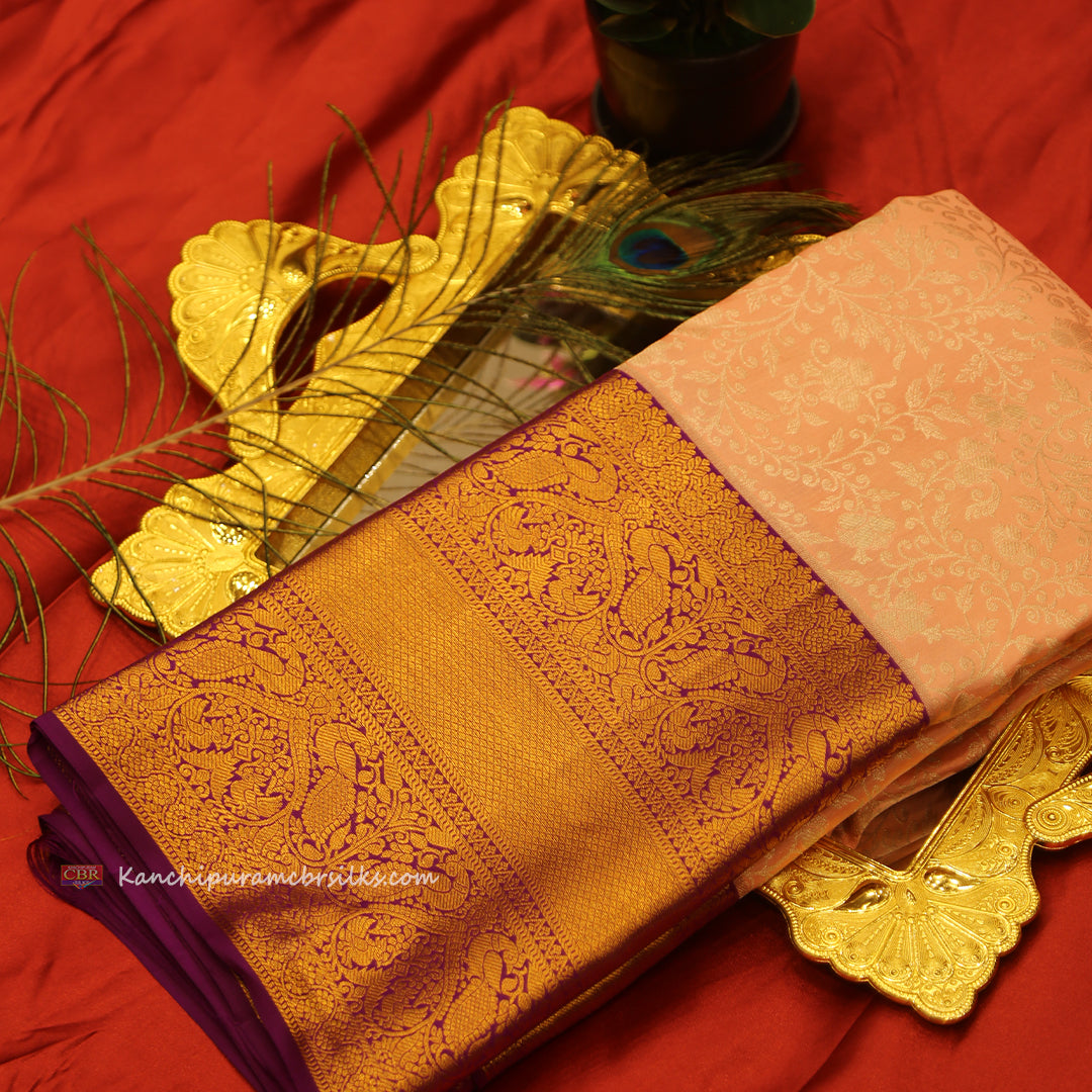 KANCHI MUSKMELON SAREE
