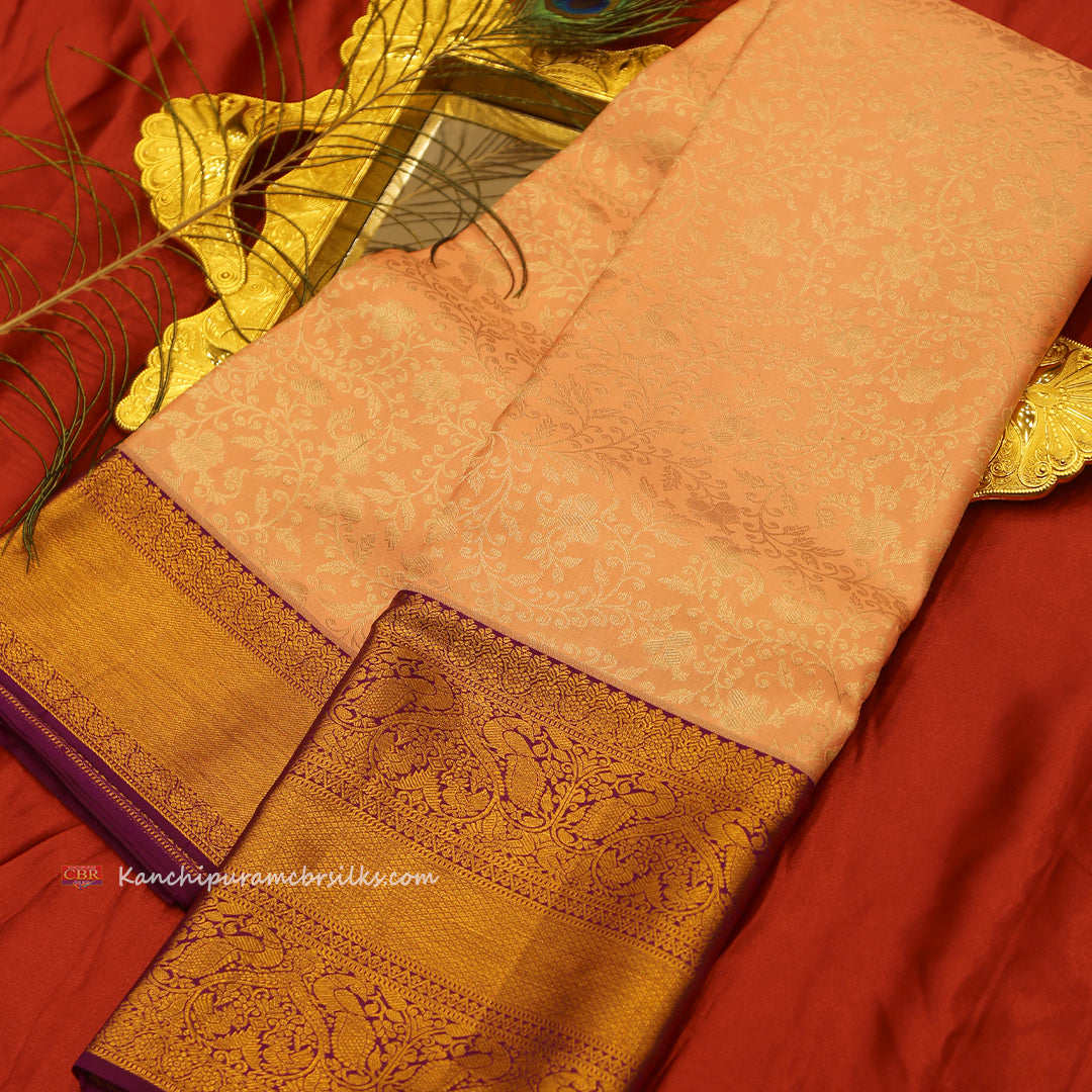 KANCHI MUSKMELON SAREE