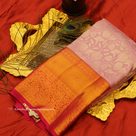 KANCHI LILAC PINK SAREE
