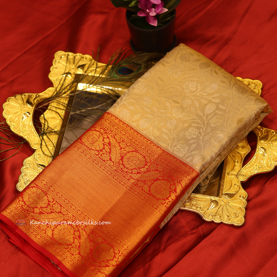 KANCHI CREAM COLD SAREE