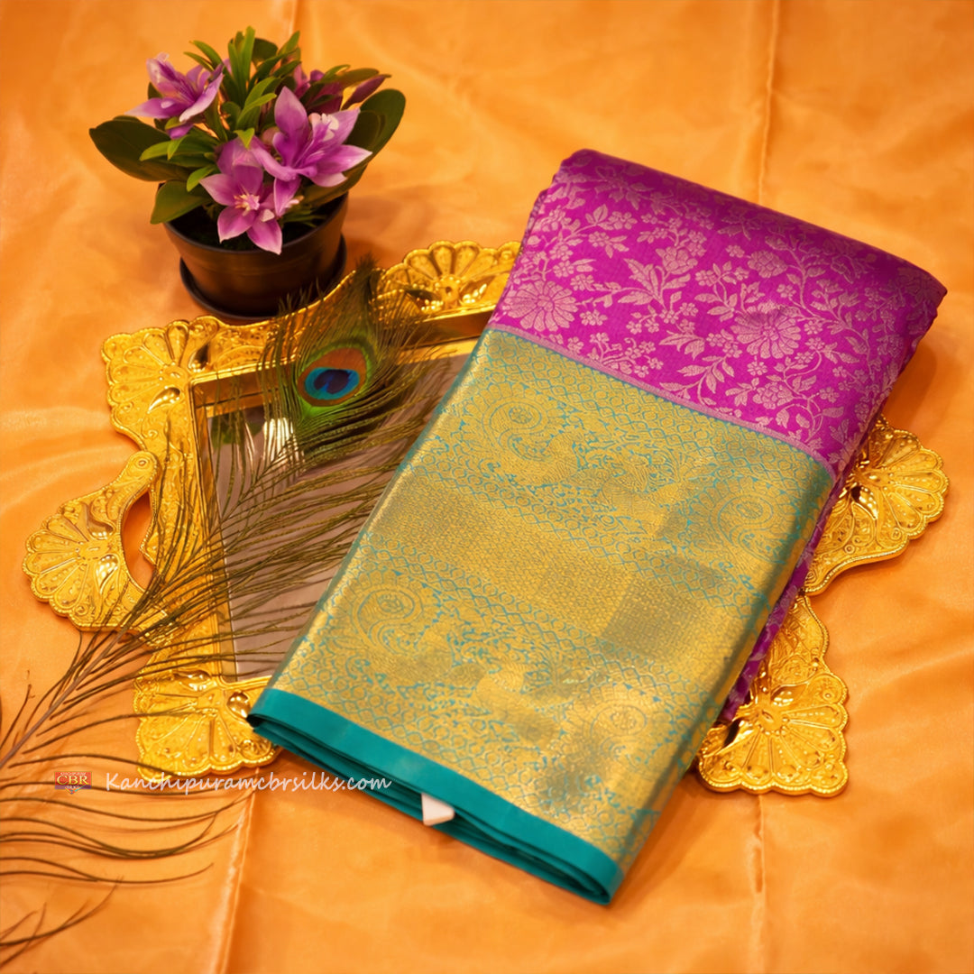 KANCHI MAGENTA PINK SAREE