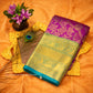 KANCHI MAGENTA WITH MEENAKARI SAREE