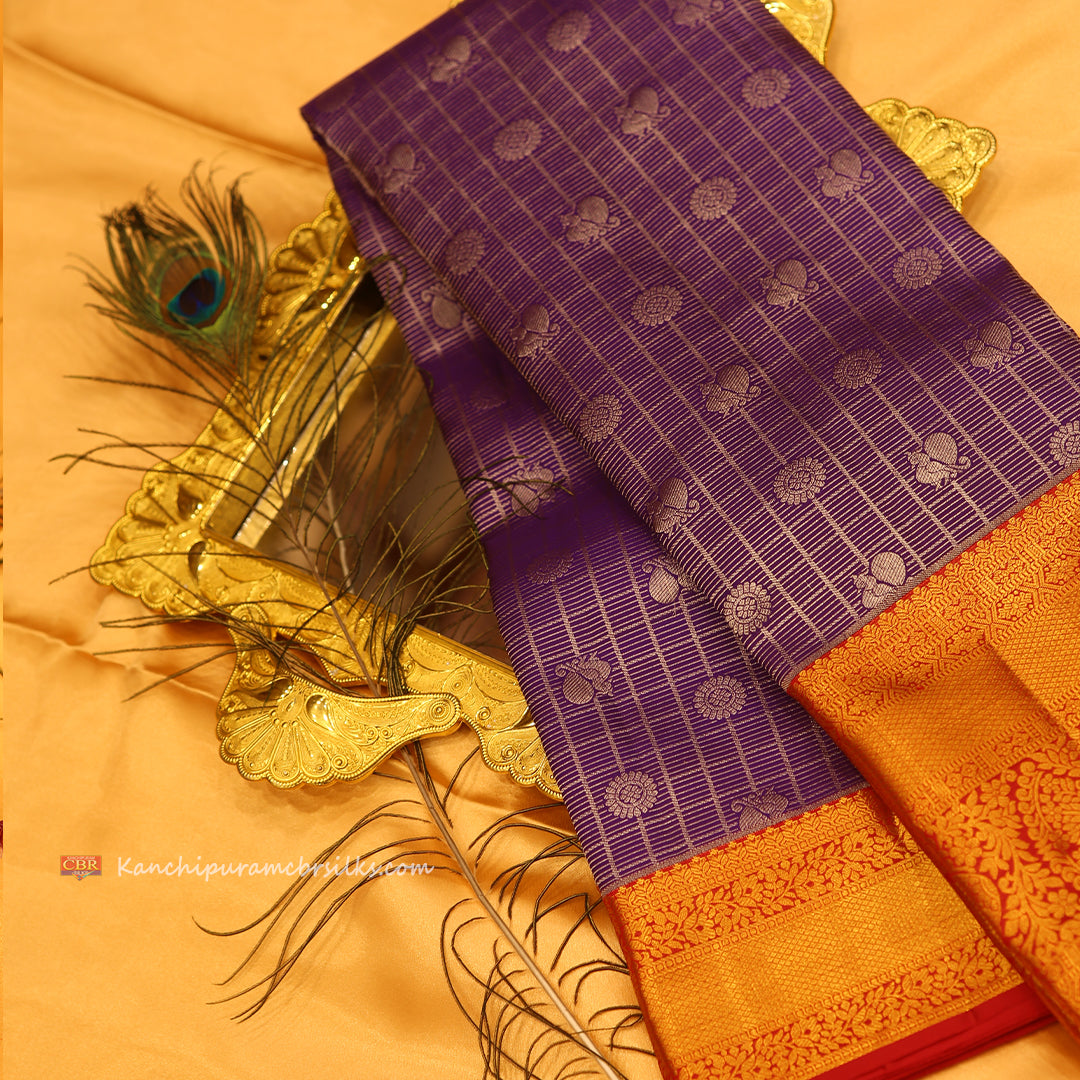 KANCHI PURPLE SAREEE
