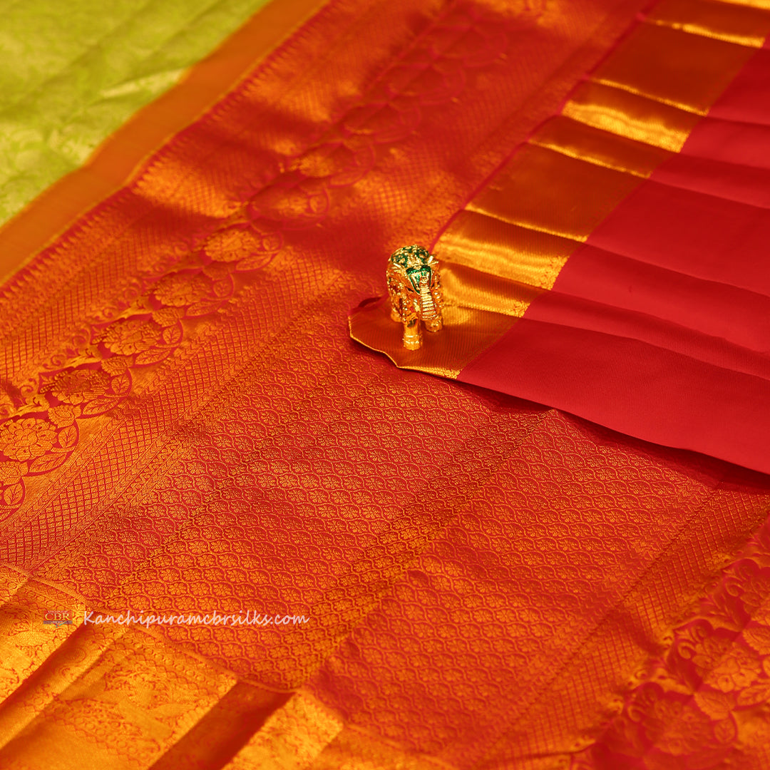 KANCHI LIME GREEN SAREE