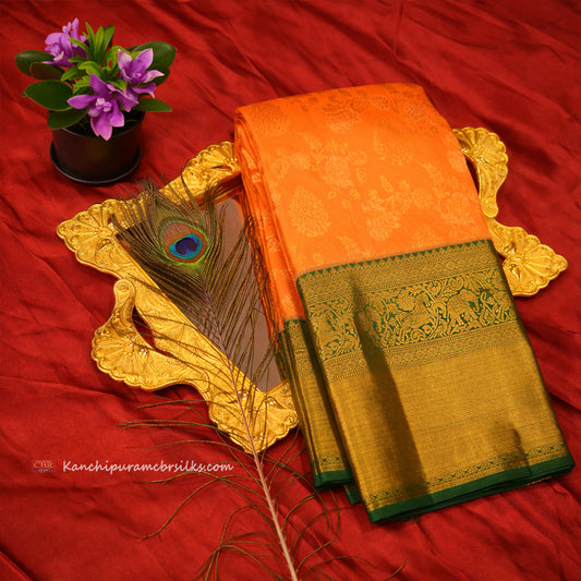 KANCHI ORANGE SAREE