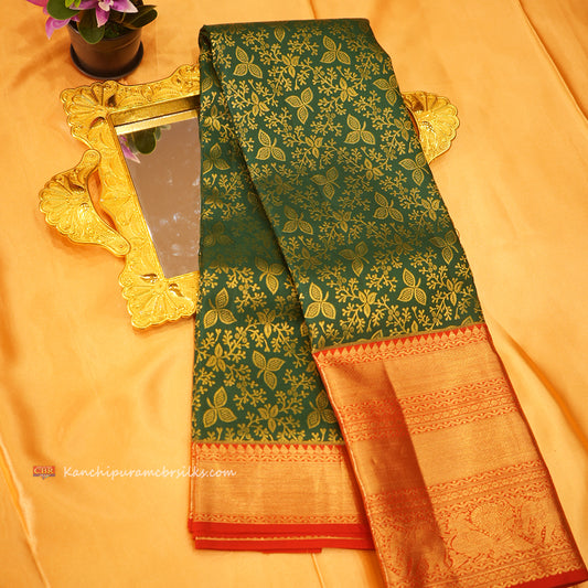 KANCHI LEAF GREEN SAREE