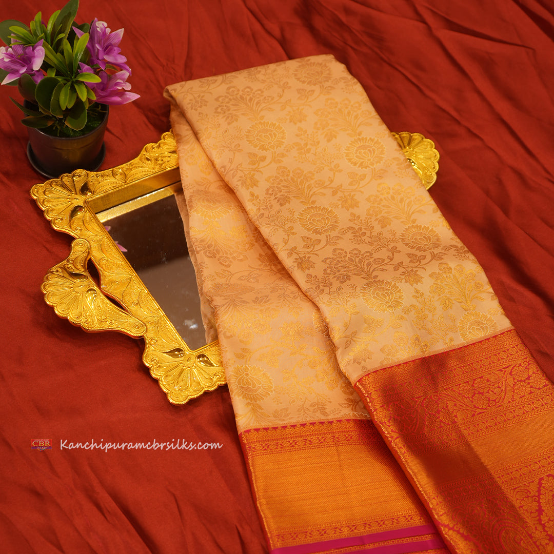 KANCHI CREAM GOLD SAREE