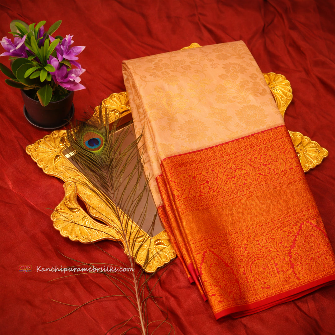 KANCHI CREAM GOLD SAREE