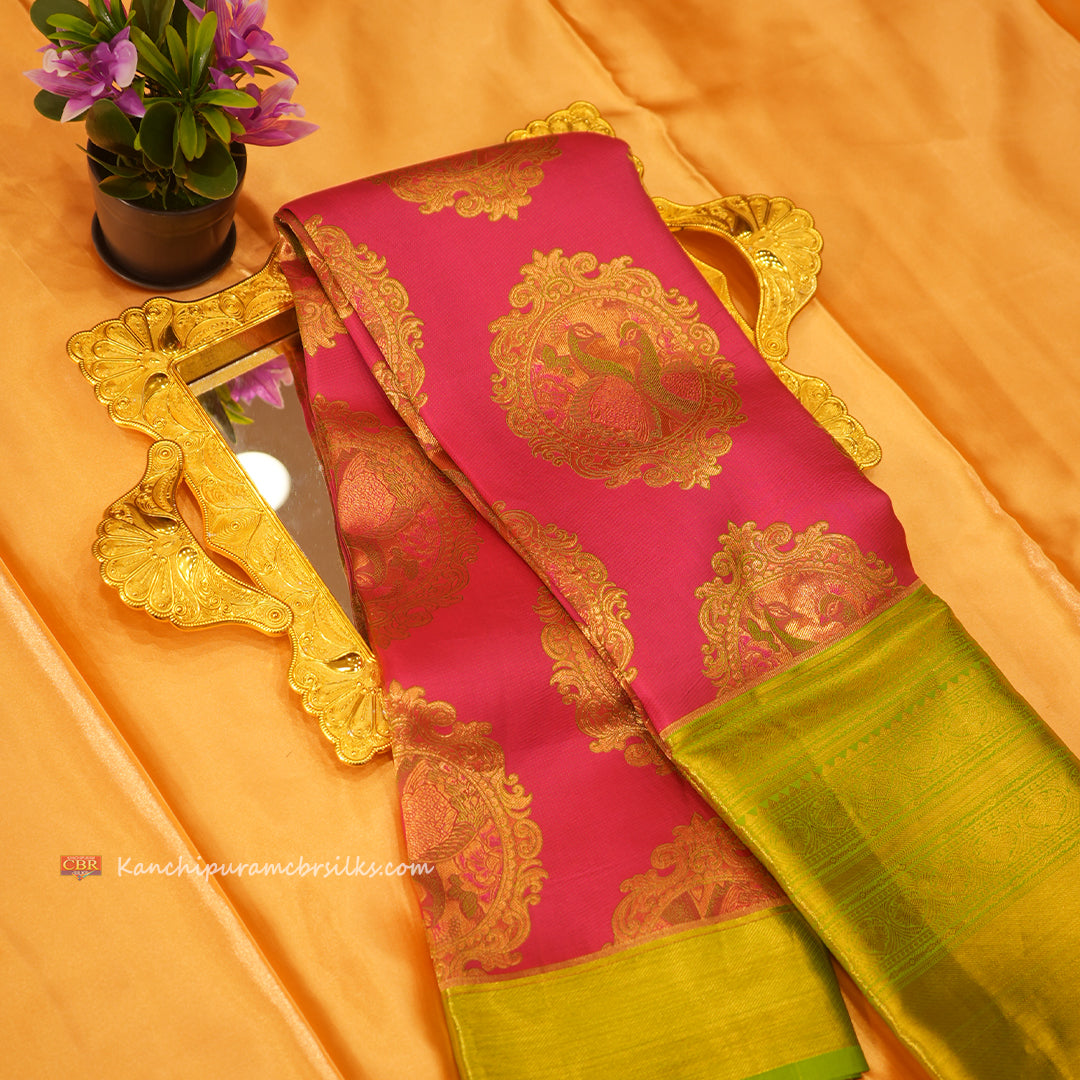 KANCHI ROSE PINK SAREE