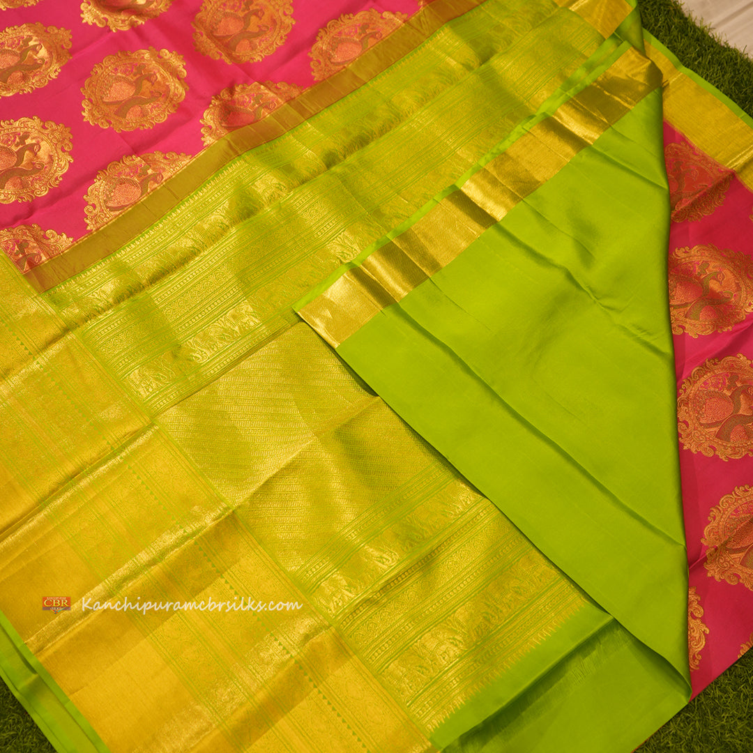 KANCHI ROSE PINK SAREE