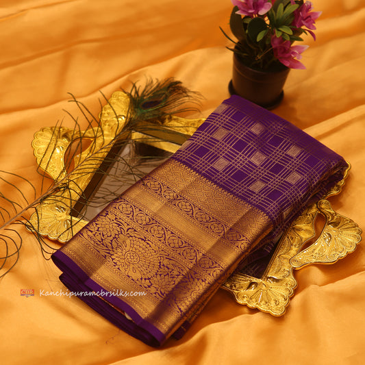 KANCHI ROYAL BLUE SAREE