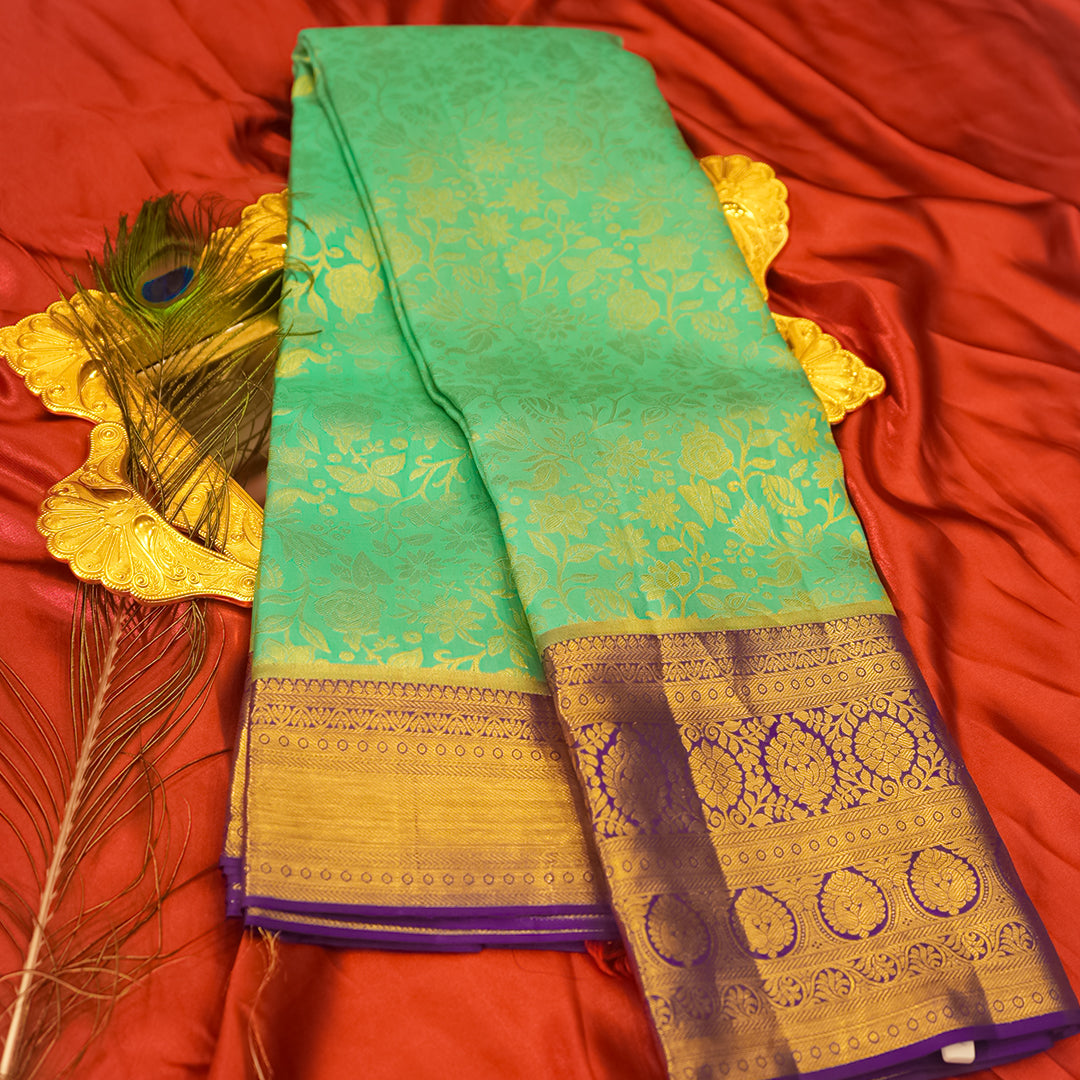 KANCHI RAMA GREEN SAREE