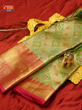 KANCHI GOLD GREEN SAREE