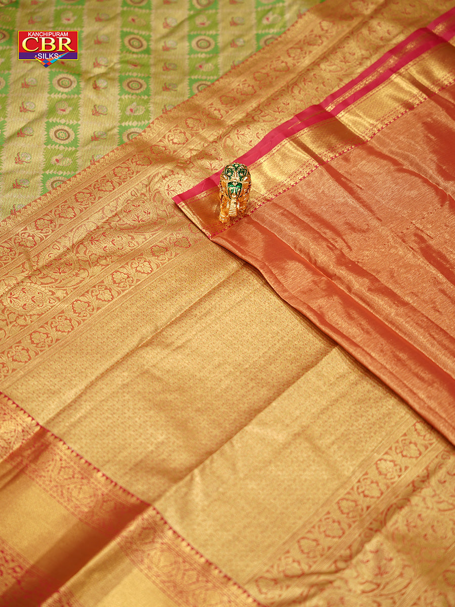 KANCHI GOLD GREEN SAREE