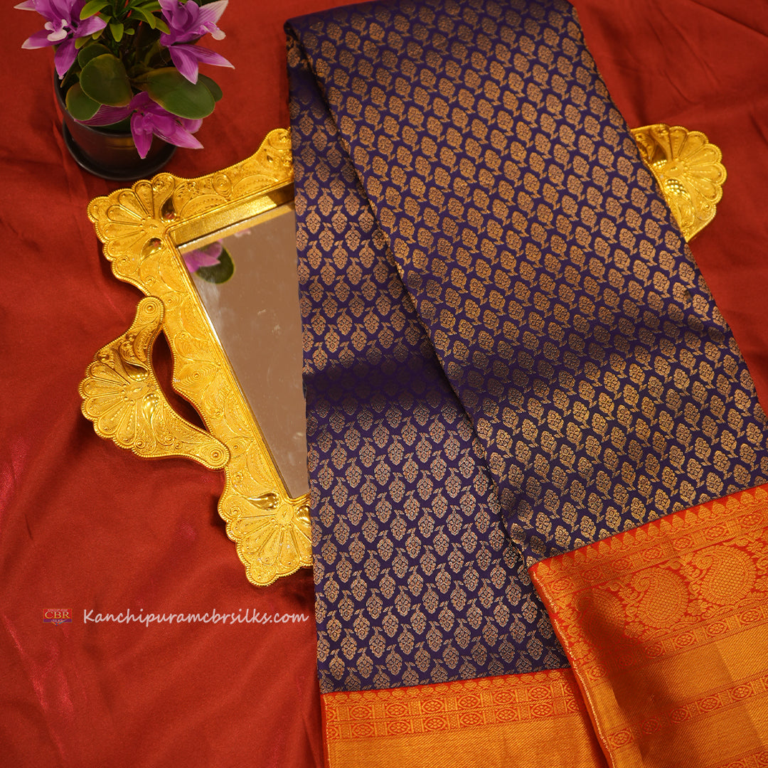 KANCHI NAVVY BLUE SAREE