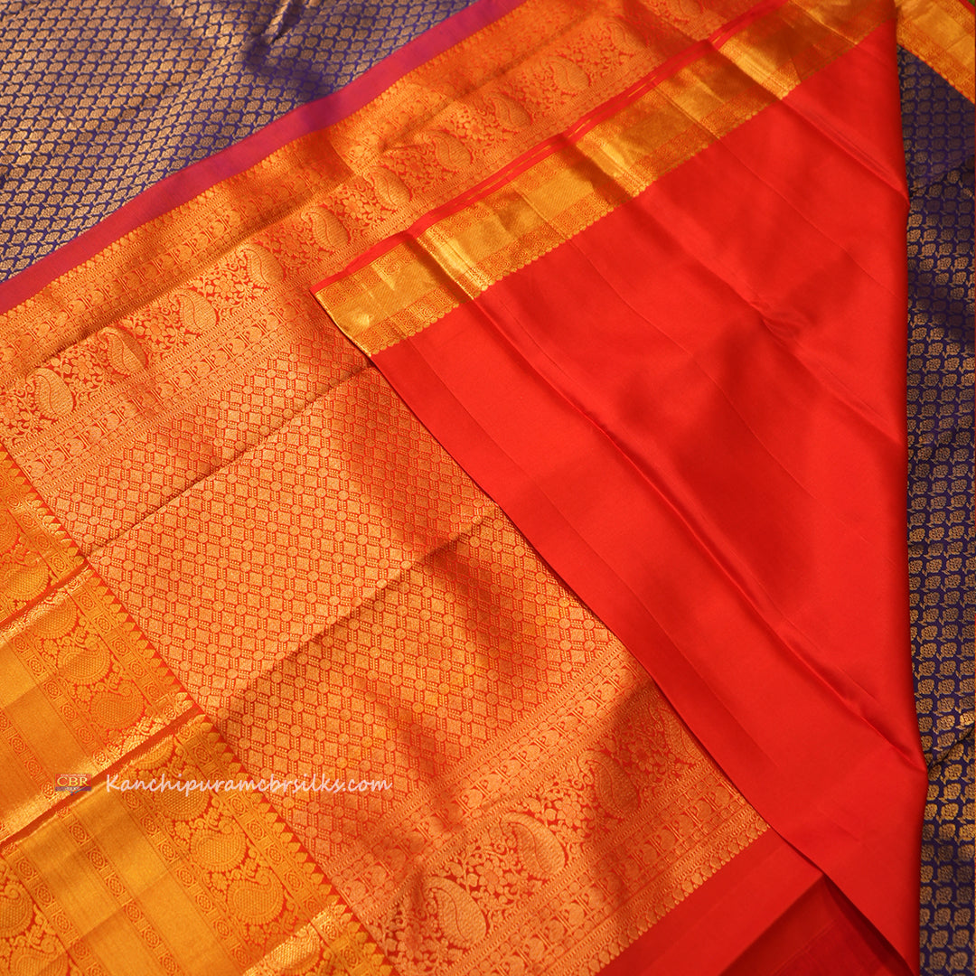 KANCHI NAVVY BLUE SAREE