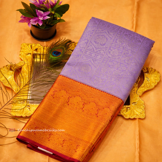 KANCHI DARK LAVENDAR SAREE