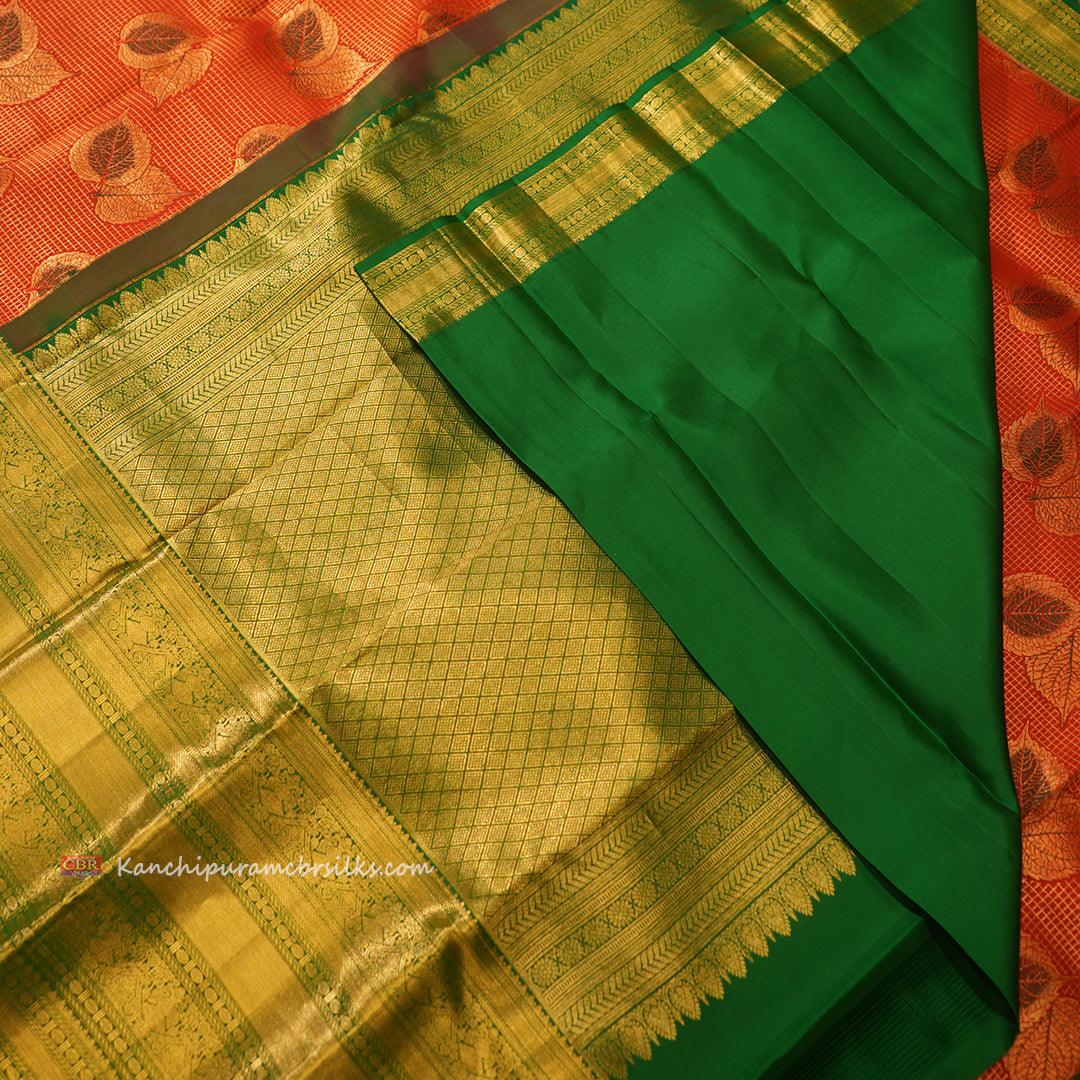 KANCHI RED MAROON SAREE